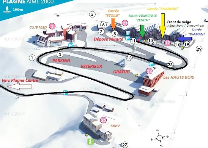 Aime 2000 - 3/4 Pers - Aime 2000 - Partie Zodiaque - L44a2 - Plagne Aime 2000 Mae-9264 Apartment
